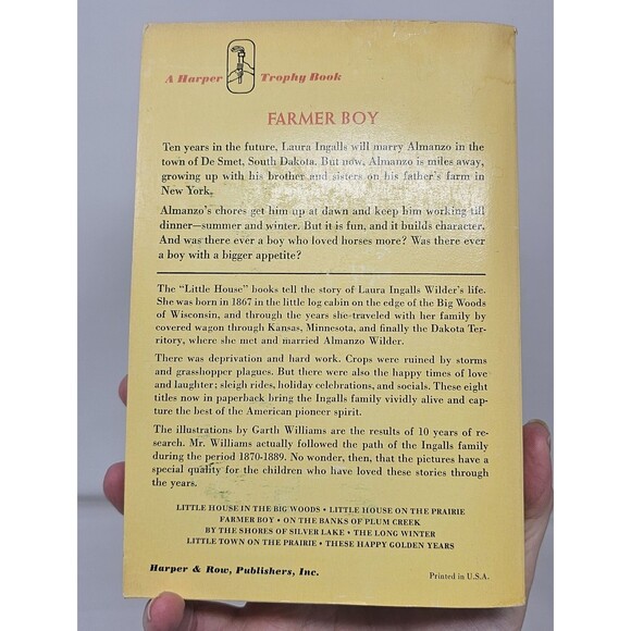 Vintage Lot (7) "Little House On The Prairie" Laura Ingalls Wilder Books (1971) - Picture 14 of 16